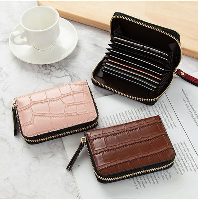 Custom Logo Avaliable Solid Color Credit Card Bag Women Small Change Purse for Fashion