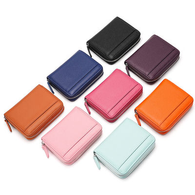 Low MOQ Japan Style Leather Wallet For Women Rfid Blocking Purse Credit Card Holder Clutch