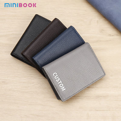 Custom Logo Avaliable Leather Bifold Wallet Slim Wallet Bifold Card Holder OEM/ODM