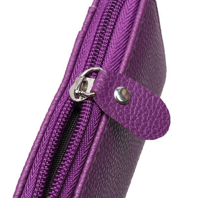 12 Slots Rfid Anti-Theft Wallet Popular Zippered Credit Card Bag for Low MOQ Mix Models