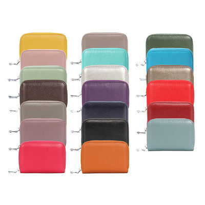 Short Genuine Leather Credit Card Holder for Women Advantage of Low MOQ Mix Models
