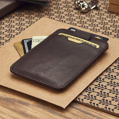 Fashion Style Rfid Blocking Men's Pu Leather Wallet with Zipper and Card Holder Pocket