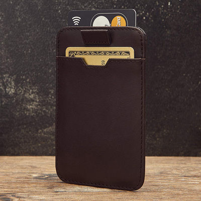 Fashion Style Rfid Blocking Men's Pu Leather Wallet with Zipper and Card Holder Pocket