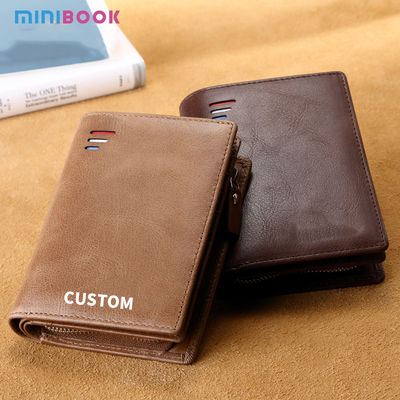 Luxury Men's Genuine Leather Wallet with RFID Blocking and Multifunctional Design