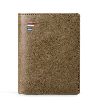 Luxury Men's Genuine Leather Wallet with RFID Blocking and Multifunctional Design