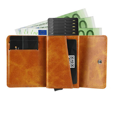 Customized Retro Style Credit Card Holder Wallet with Rfid Protection and Lightweight Design
