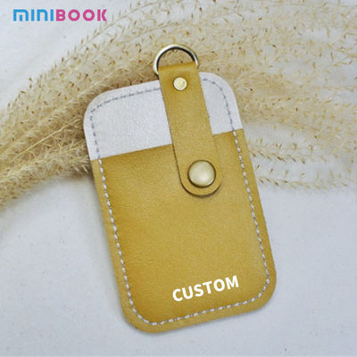 Package Size 9*6.5*0.5CM PU Leather Credit Card Holder Keychain for Women's Essentials