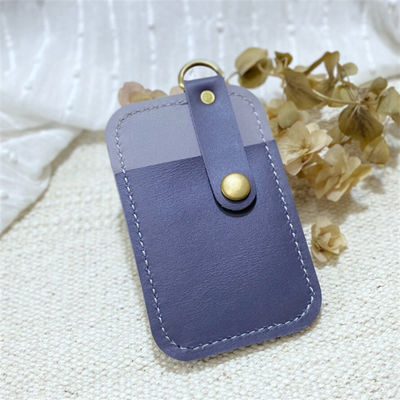 Package Size 9*6.5*0.5CM PU Leather Credit Card Holder Keychain for Women's Essentials