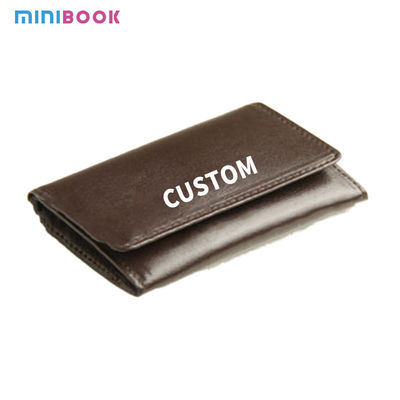 Custom Logo Men's Wallet Low MOQ Mix Models RFID Large Capacity Genuine Leather Purse