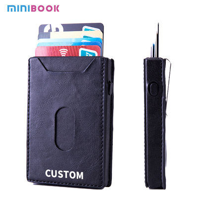 6.5cm * 9.8cm * 1.6cm Package Size Custom Logo Packaging Real Leather Credit Cards Holders