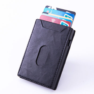 6.5cm * 9.8cm * 1.6cm Package Size Custom Logo Packaging Real Leather Credit Cards Holders