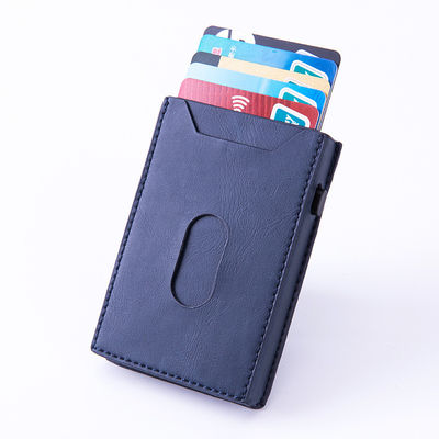 6.5cm * 9.8cm * 1.6cm Package Size Custom Logo Packaging Real Leather Credit Cards Holders
