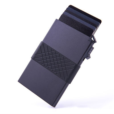 Low MOQ Pop up Card Case RFID Blocking Business Card Holder with Cash and Metal Cards
