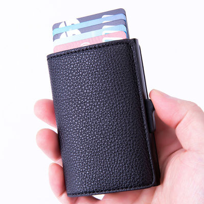 Stylish Fashion RFID Blocking PU Leather Minimalist Wallet with Customized Color