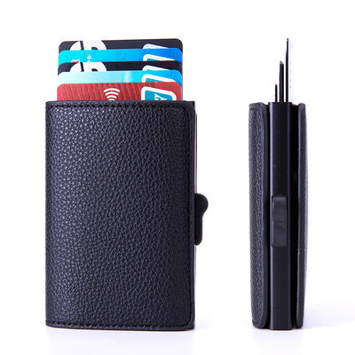 Stylish Fashion RFID Blocking PU Leather Minimalist Wallet with Customized Color