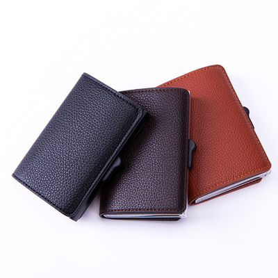 Stylish Fashion RFID Blocking PU Leather Minimalist Wallet with Customized Color