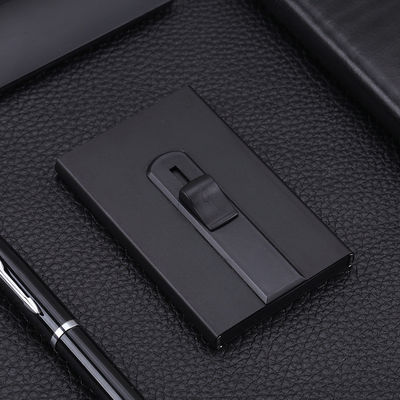 Durable Metal Card Holder with RFID Blocking Aluminum Wallet Push Up Feature and Design