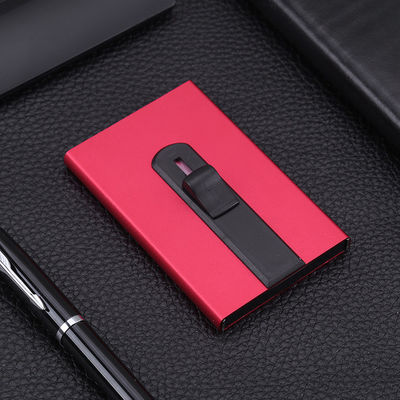 Durable Metal Card Holder with RFID Blocking Aluminum Wallet Push Up Feature and Design