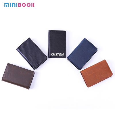 Multi-styles RFID Blocking Credit Cards Holder Wallet Crazy PU Leather Business Card Holders