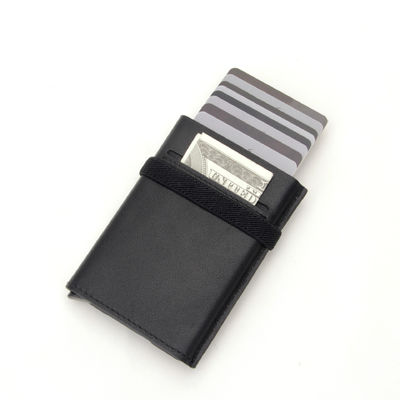 Low MOQ Mix Models Card Holder with Money Pocket Pop Up Wallet RFID Blocking Slim Metal Bank Card Case Holds