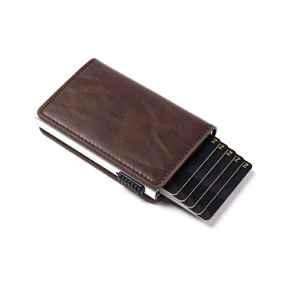 2024 Design PU RFID Aluminum Alloy Anti-theft Credit Card Holders Wallet for Your Needs
