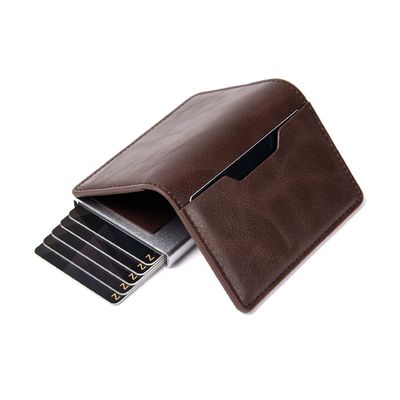 2024 Design PU RFID Aluminum Alloy Anti-theft Credit Card Holders Wallet for Your Needs