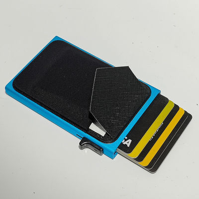 2024 Aluminum Metal Rfid Blocking Pop Up Wallet for Slim Business Card Organization