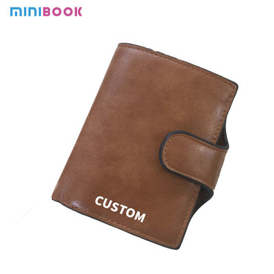 None Pattern Type Pop Up Wallet Card Holder with RFID Blocking and Aluminium Metal Case