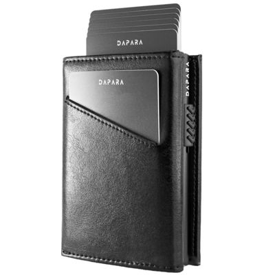 Low MOQ Mix Models Advantage Mini Slim Metal Smart Wallet with Auto Pop-up Function
