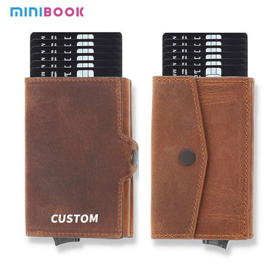 Lightweight PU Leather Money Clip Credit Card Holder Wallet for Men Package Weight 0.1kg