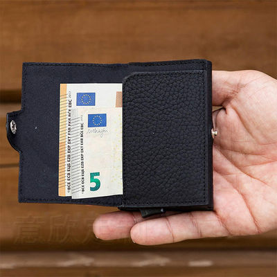 Lightweight PU Leather Money Clip Credit Card Holder Wallet for Men Package Weight 0.1kg