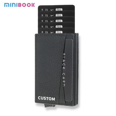 Mix Models Pop Up Aluminum Card Holder Wallet with Coin Compartment and Credit Card