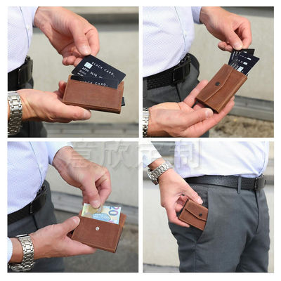 Mix Models Pop Up Aluminum Card Holder Wallet with Coin Compartment and Credit Card