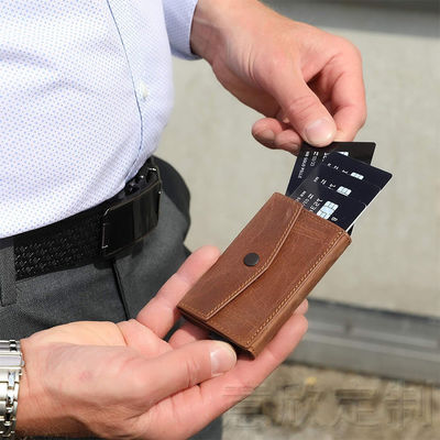 Mix Models Pop Up Aluminum Card Holder Wallet with Coin Compartment and Credit Card