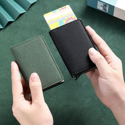 0.07kg Custom Metal Card Holder Wallet with Slim Hollow Out Design and Money Clip