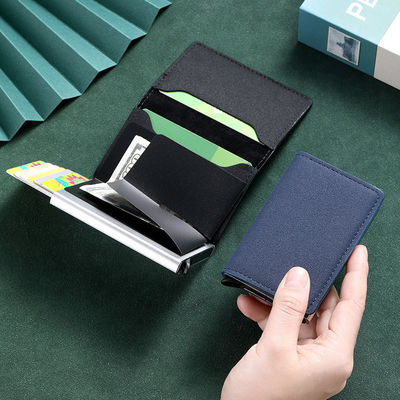 0.07kg Custom Metal Card Holder Wallet with Slim Hollow Out Design and Money Clip