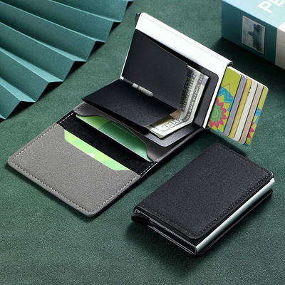 0.07kg Custom Metal Card Holder Wallet with Slim Hollow Out Design and Money Clip