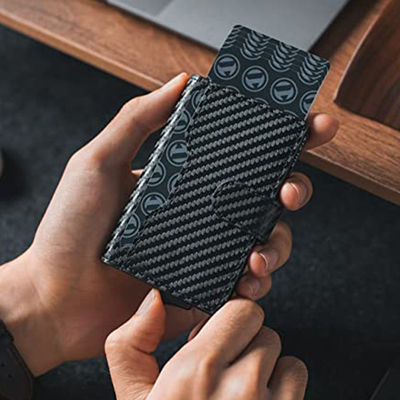 Low MOQ Mix Models Men's Metal Pop Up Wallet with Large Capacity and RFID Protection