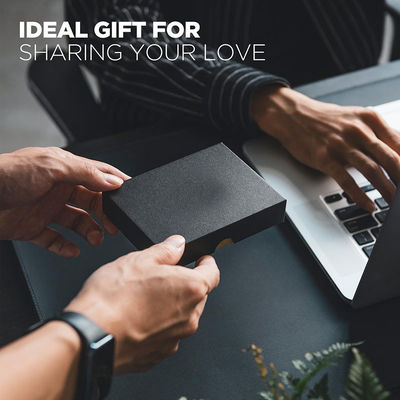 RFID Blocking Leather Card Holder Wallet Men Automatic Pop Up ID Case Slim Minimalist