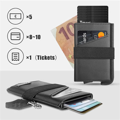 Design Fashionable Men's Credit Card Holder Wallet with RFID Blocking and Auto Pop Up