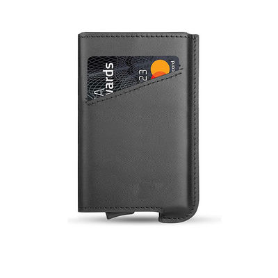 Design Fashionable Men's Credit Card Holder Wallet with RFID Blocking and Auto Pop Up