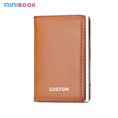 Automatic Pop Up Credit Card Holder Wallet with RFID Blocking Function and PU Leather