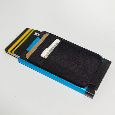 Travelers' Anti-Rfid Aluminum Alloy Credit Card Holder Slim Wallet for Men and Women
