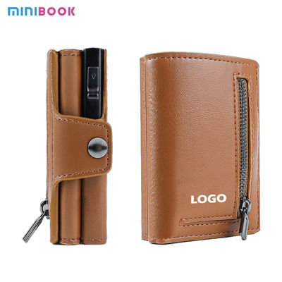 Custom Metal RFID Blocking Aluminium Card Holder Pop Up Wallet with High Qualtiy