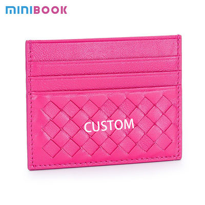 Ultra-thin Mini Sheepskin Credit Card Holder for Women Multi-card Slots and Fashion Bus