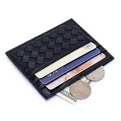 Ultra-thin Mini Sheepskin Credit Card Holder for Women Multi-card Slots and Fashion Bus