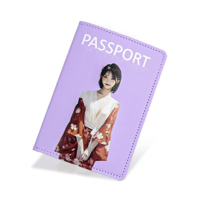 Custom PU Leather Passport Cover with Card Case and RFID Blocking Low MOQ Mix Models