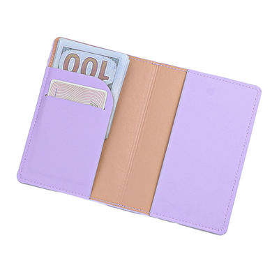Custom PU Leather Passport Cover with Card Case and RFID Blocking Low MOQ Mix Models
