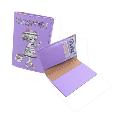 Custom PU Leather Passport Cover with Card Case and RFID Blocking Low MOQ Mix Models