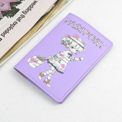 Custom PU Leather Passport Cover with Card Case and RFID Blocking Low MOQ Mix Models
